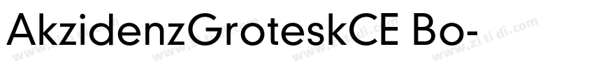 AkzidenzGroteskCE Bo字体转换